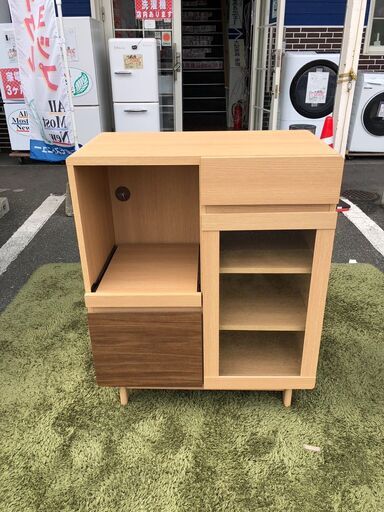 レンジ台 キッチンカウンター レンジボード 食器棚 幅74cm 自社配送時代引き可※現金、クレジット、スマホ決済対応※