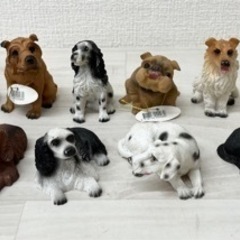 【中古品】犬の置物 陶器 12頭 インテリア 雑貨