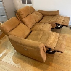 まる★RELAX FORM 3人掛けソファ 電動 RELAX FORM電動リクライニング3人掛けソファ