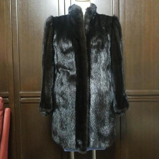 ✨金タグ✨サガミンク デミバフ 13号 ハーフコート ブラウン ダーク