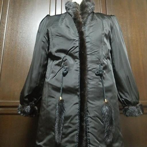 サガミンクコート 金タグ 13号 高級 サガミンク 毛皮 リアルファー