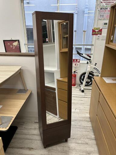★【不二貿易】ミラー付き収納庫 ドレッサー収納  自社配送時代引き可※現金、クレジット、スマホ決済対応※
