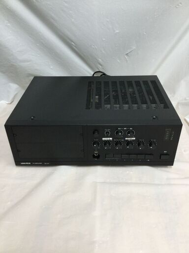 【北見市発】ユニペックス UNI-PEX 卓上アンプ BX-60 2006年製 黒  ユニット式卓上形アンプ 卓上型デジタルアンプ 卓上型拡声アンプ (E2420wY)