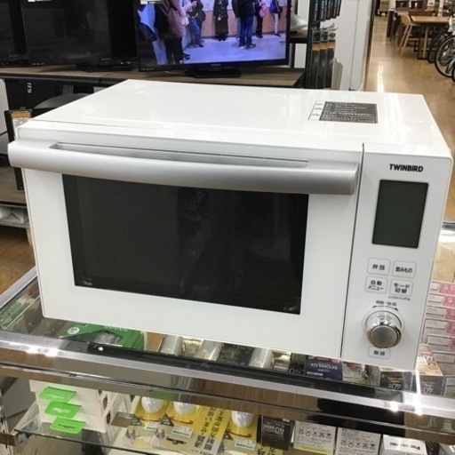 #B-10【ご来店頂ける方限定】TWINBIRDのフラットオーブンレンジです