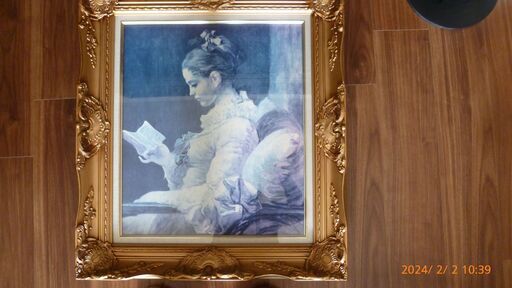 絵・本を読む少女