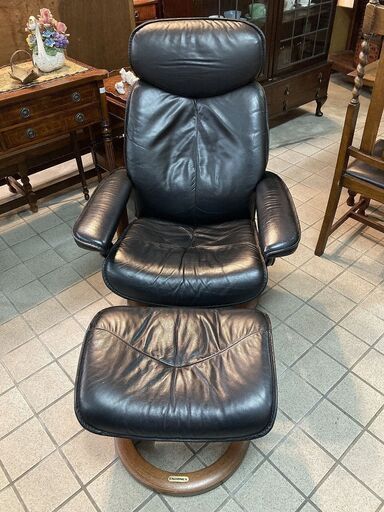 ■ioy0143■EKORNES　エコーネス　リブラ　ストレスレスチェア　オットマン付き　リクライニングチェア　1Pソファ■