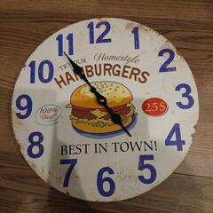 ハンバーガー掛時計