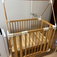 ファルスカクリエイティブコットベビーベッド 5way キャノピー マルチ