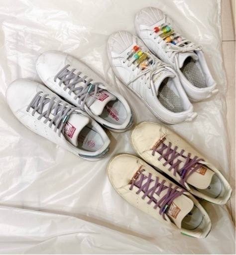 【最終値下げ】adidas スニーカー　25.0cm 3足セット