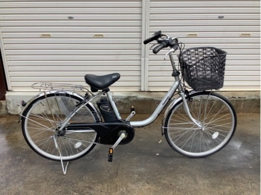 306  パナソニック新機種電動アシスト自転車viviTX24インチシルバーボディー