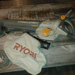 DIY 　RYOBI コード式ブロアバキュームとコード式芝刈り機...