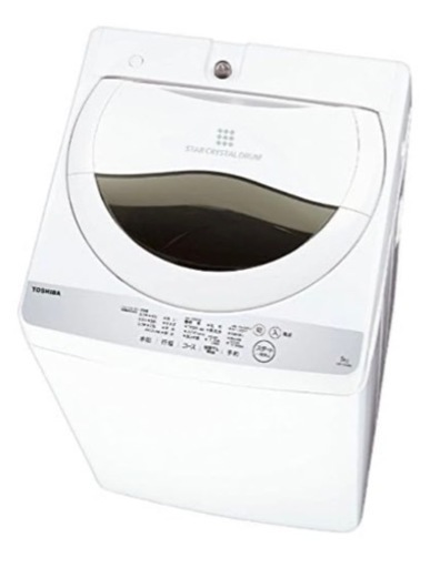 東芝 全自動洗濯機 5kg グランホワイト AW-5G6 W