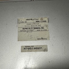 ALPINE PDX 1.1000 1ch モノラルパワーアンプ