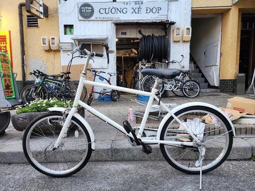 　ミニベロ自転車　２０インチ　安く自転車　白　配達可能