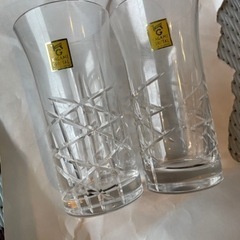 カガミクリスタル　グラスとビアグラス6つセット