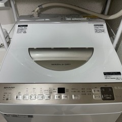 乾燥機能付き洗濯機　元値66,000円 1年半使用 SHARP 5キロ