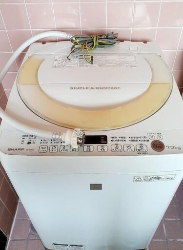 ★シャープ 7kg 洗濯機 業者分解クリーニング済 !!