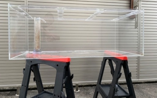 アクリル水槽 120×60×45 オーバーフロー濾過槽付き