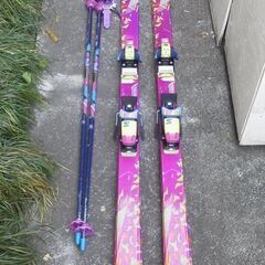 スキー板＆ストック　SALOMON＆KERMA　183.5cm