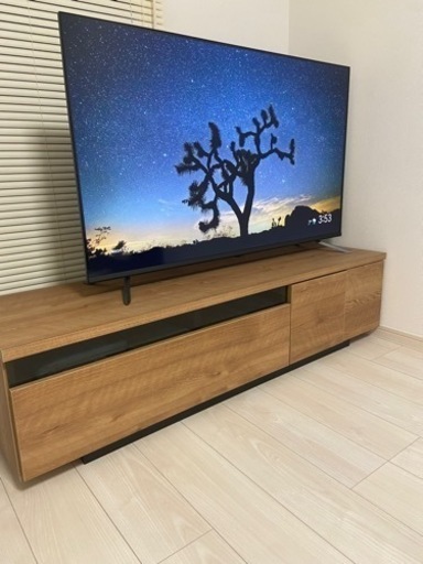 【バラ売り可】50インチチューナレステレビ+LOWYAテレビ台