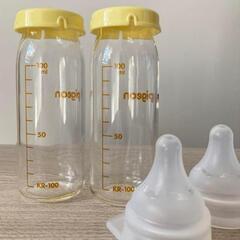 ピジョン　哺乳瓶２本　母乳実感　新生児用