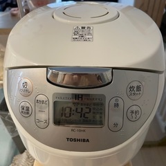 決定しました。TOSHIBA IH炊飯器