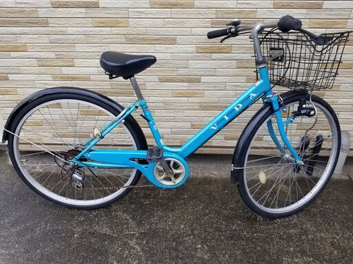 中古自転車 6段変速 26インチ LEDブロック ダイナモ 軽整備済み 防犯登録対応 町田市 相模原市 MM114
