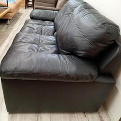 ★値下げしました❗【ニトリ】ソファー　本革＆合皮　3人掛けソファー　99990円で購入　幅約193cm 💳自社配送時🌟代引き可💳※現金、クレジット、スマホ決済対応※　