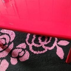 ローテーブル《赤》折り畳み式