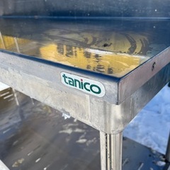 ステンレス作業台　横幅1500 奥行き600 バックガード