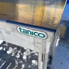 ステンレス作業台　横幅750 奥行き600 バックガードあり