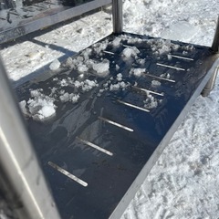 ステンレス作業台　横幅750 奥行き600 バックガードあり