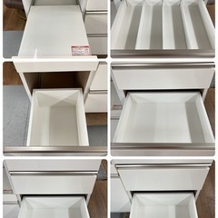 11622 パモウナ 横幅140cm 2枚扉ハイタイプキッチンボード ?2月18、19 