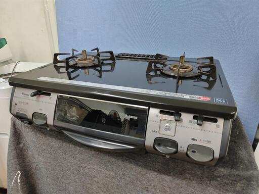 J309★使用感有り★Rinnai★都市ガスコンロ★水有り片面焼きグリル