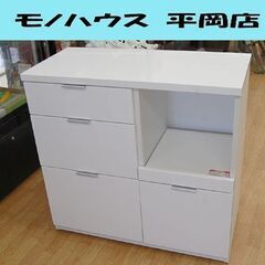 ニトリ ミドルレンジボード 幅88.5×奥42×高85cm 白エ...