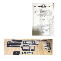 ハイエース200系標準ボディ用　インテリアパネル14個　ブラック木目マホガニー調