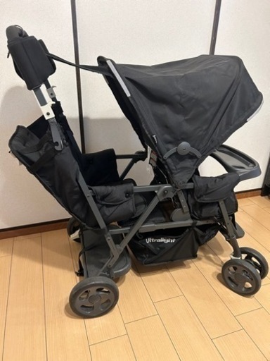 joovy】二人乗りベビーカー リアシート付き ジュービー カブース