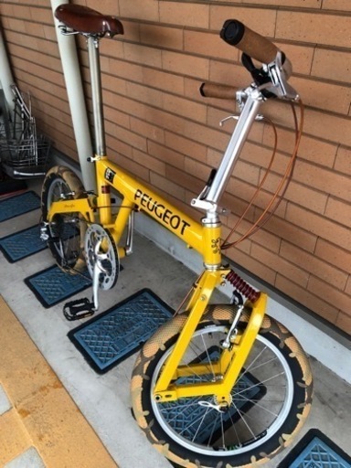 PEUGEOT パシフィック　折りたたみ自転車 イエロー PEUGEOT Pacific 折りたたみ自転車 ジャンク 直接引取
