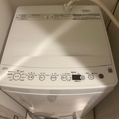 2021年製の洗濯機　無料　