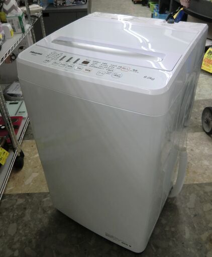 Hisense 全自動洗濯機 ステンレス槽 6.0kg 2021年製 HW-G60A