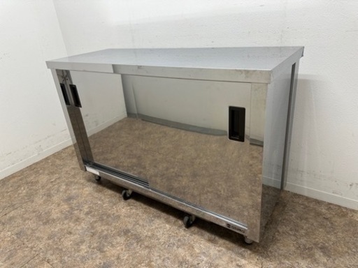 ａｚｕｍａ　アズマ　業務用　ステンレス　扉付き作業台　厨房　飲食店　Ｗ１２００ｘＤ４５０ｘ８００ｍｍ