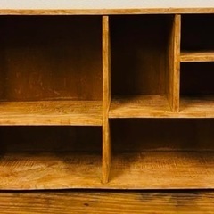 【ネット決済】レトロ　木製棚　　アンティーク
