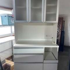 ●ニトリ キッチンボード 食器棚　LUCIA Ⅱ-105KB●白