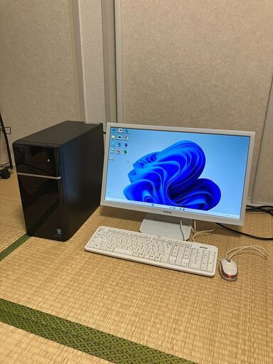 iiyama デスクトップパソコン セット　windows11　モニター・キーボード・マウス付き Desktop PC