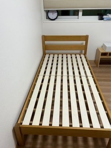 無印 ベッドフレーム シングル オーク材 引取専用】無印良品
