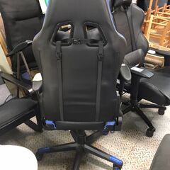 GTRACING　ゲーミングチェア　 オフィスチェア デスクチェア ゲーム用チェア リクライニング パソコンチェア ハイバック ヘッドレスト ランバーサポート ひじ掛け付き 高さ調整機能 PUレザー　ブルー×ブラック　クリーニング済み　ジャングルジヤングル貝塚店　貝塚市　二色浜