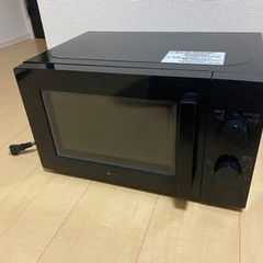 単機能電子レンジ　ブラック　ニトリ