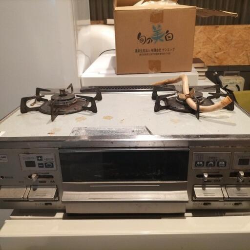 110-H361型 大阪ガス ガステーブルコンロ スタンダードタイプ パールグレー