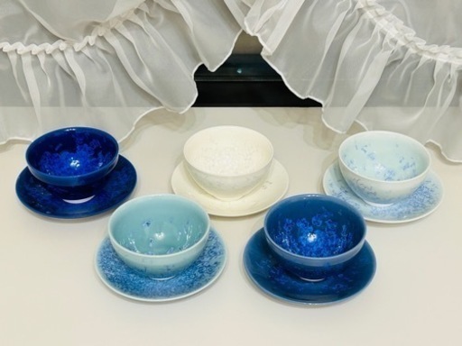 新品♪ ティーカップ ソーサー 安藤寛泰　5客セット
