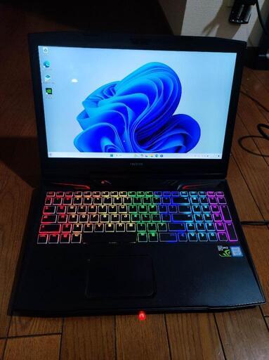 ドスパラ raytrek RKF1060TGK Windows11Pro ノートPC Office2021 SSD256GB+HDD1TB メモリー16GB GTX1060 Core i7 7700HQ 15.6 4Kモニター